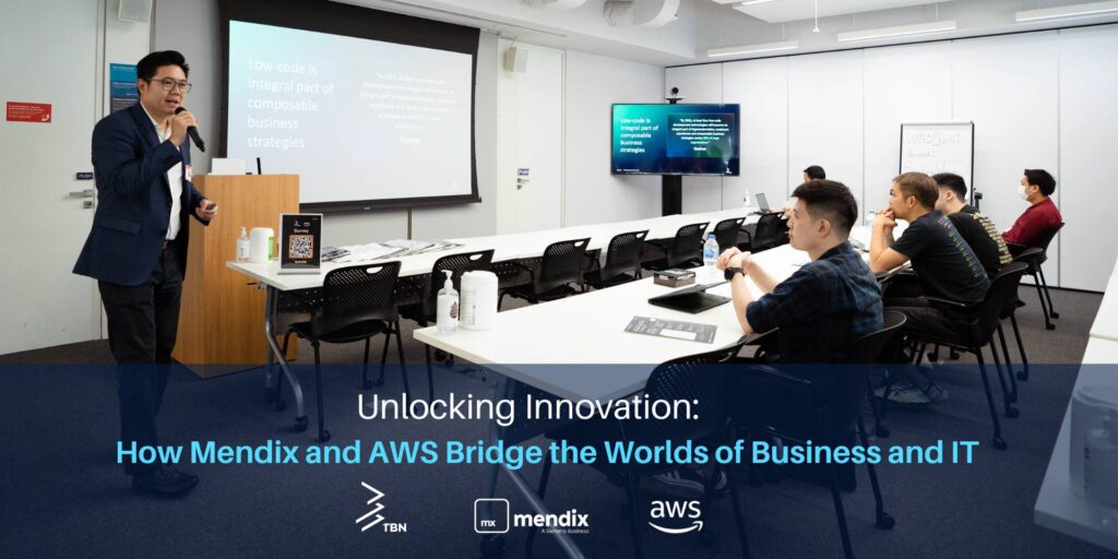 keynote speaker explain about Mendix Low-Code